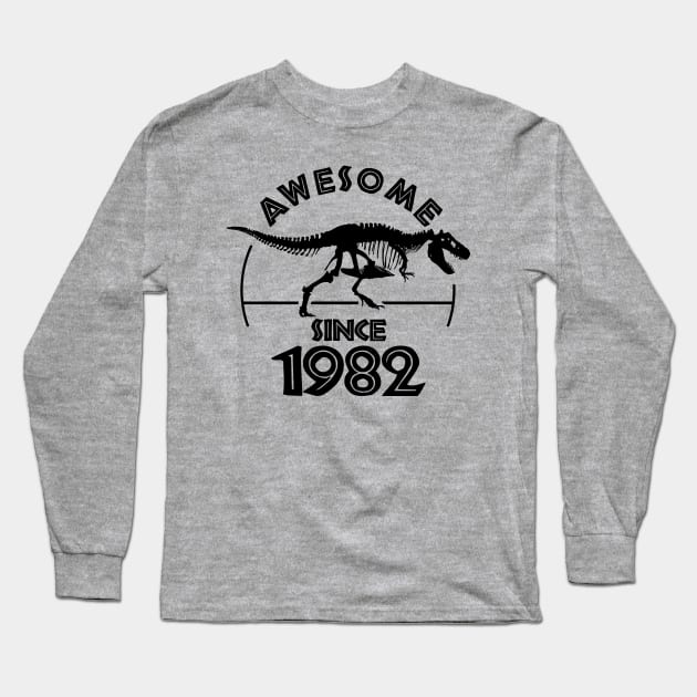 Awesome Since 1982 Long Sleeve T-Shirt by TMBTM